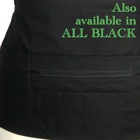 Customized Multiple Pocket Apron for Teachers, Vendors, Event Planners, Servers with secure zipper pocket, choose your own fabrics