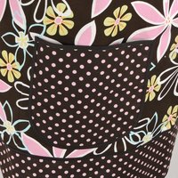 Daisy Dreams Pinafore with no ties (straps go straight over shoulders) relaxed fit smock with pockets, fits L/XL/2X, ready to ship now