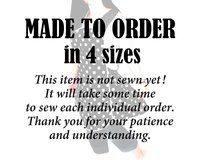 XS-4X Retro 50s Christmas Smock, Pine Trees and Fences with old Red Trucks, relaxed fit H-back apron, made to order with pocket options
