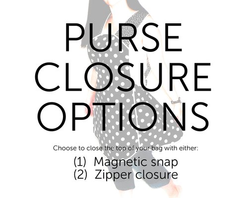 Customized made-to-order fabric purse, choose your own fabrics, choose magnetic snap or zipper closure, design a purse to suit you