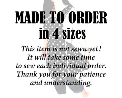 XS-4X Retro 50s Christmas Smock, Pine Trees and Fences with old Red Trucks, relaxed fit H-back apron, made to order with pocket options
