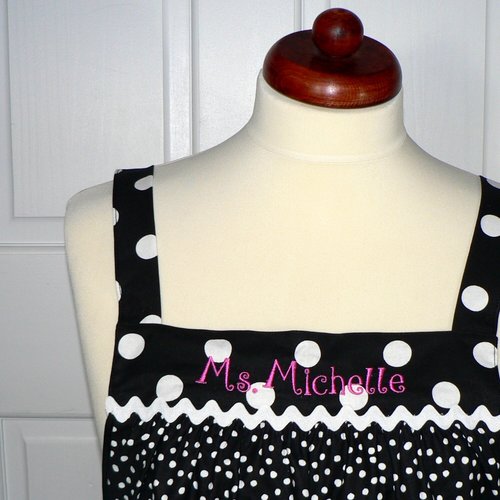 Custom Embroidery Add-On for Aprons | Personalized Name, Monogram or Phrase | Handmade Gift Personalization Upgrade