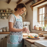 Charcoal Damask Pinafore with no ties (straps go straight over shoulders) relaxed fit smock with pockets, fits L/XL/2X, ready to ship