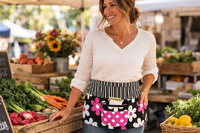 Lil Plain Jane Multi-Pocket Apron with zipper money pocket, great for vendors, teachers, photographers, waitress, LAST ONE made-to-order