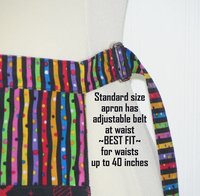 Science Geekery Teacher Half Apron, multi-pocket apron with zipper pocket, for vendors, crafters, standard size fits waists up to 40 inches