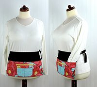 Worn Poppies Multi-Pocket Apron with money pocket for vendors; teachers; servers; delightful ready to ship teacher gift
