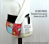 Worn Poppies Multi-Pocket Apron with money pocket for vendors; teachers; servers; delightful ready to ship teacher gift