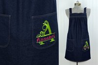EMBROIDERY added to an apron purchased from my shop (name, short phrase, or monogram)