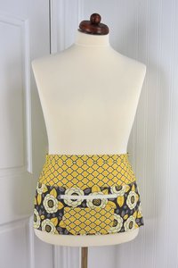 Granite Bloom Multi-Pocket Apron with zipper pocket fits waists up to 40 inches, delightful gift for her, ready to ship