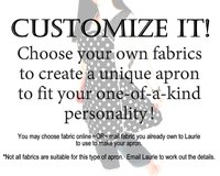 Customized 50s Smock Apron (choose your fabrics) relaxed fit smock w/ pocket options, H-back style (no neck ties) XS - 4X