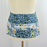 Blueberry Parfait multi-pocket apron, waist apron with money pocket, delightful teacher gift, standard size fits waists up to 40 inches 