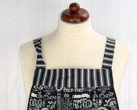 King of Kings Pinafore with no ties, relaxed fit smock with pockets, church potluck apron, LAST ONE made to order XS to Plus Size
