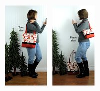 Leopard Santa Christmas Purse with velvet belt and rhinestone buckle, Cute Santa Bag, handmade after order
