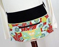Pristine Poppy Multi-Pocket Apron for teachers, vendors, photographers, servers includes zipper money pocket 2 sizes