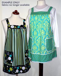 Customized Pinafore Apron (choose your own cotton fabrics) relaxed fit smock with pockets, made-to-order XS to 5X