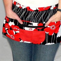 Poppy Lane 6 Pocket Teacher- Server- Vendor- Florist- Utility APRON- for gardening, crafting, or classroom, 2 sizes