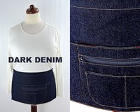 Sturdy Denim Half Apron (Teacher, Vendor, Gardener, Artist) sturdy 6 Pocket Waitress Apron with zipper pocket