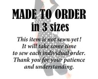 Mariposa Poppies Pinafore Apron with no ties, relaxed fit smock with pockets, fall colored apron