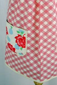 SHIPS FAST~ Cheeky Picnic Pinafore with no ties, relaxed fit smock with pockets, retro farmhouse apron, standard size L-XL-2X ready to ship