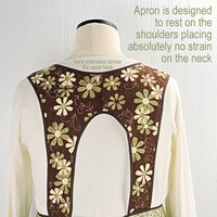 SHIPS FAST~ Grandma's House 50s Style Smock Apron, comfortable relaxed fit apron (H back style doesn't touch neck) last one fits L/XL