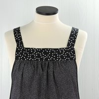 Chicken Scratch SCRAPBUSTER Pinafore Apron with no ties, relaxed fit smock with pockets, farmhouse kitchen apron, 2 sizes ready to ship