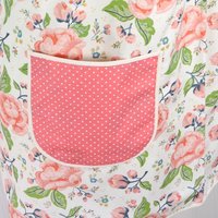 Charmed Floral Pinafore with no ties (straps go straight over shoulders) relaxed fit smock with pockets, made-to-order from XS to 5X