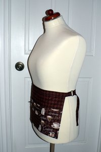 Coffee Time multi-pocket apron with zipper pocket Waitress- Vendor- Teacher- Barista- Farmers Market- Groomer 2 sizes