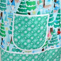 XS - 5X Gnome Wonderland Pinafore with no ties (straps go straight over the shoulders) relaxed fit smock with pockets, handmade to order