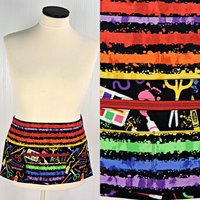 Art Box Multi-Pocket Apron with zipper money pocket for teachers, waitresses, daycare, 2 sizes made-to-order
