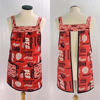 Vintage Kellogg's Cereal Pinafore with no ties, Relaxed Fit Smock with pockets, straps go straight over the shoulders, made-to-order XS- 5X