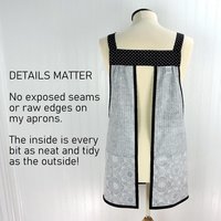 Fancy Medallion 2 Scrapbuster Pinafore with no ties (straps go straight over the shoulder), relaxed fit smock with pocket, L/XL/2X ships now