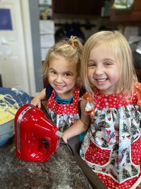 Custom Planned Children's Pinafore Apron with no ties, relaxed fit smock with pockets, 3 sizes, mini-me apron