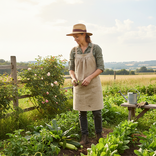 XS - 5X Natural LINEN Pinafore Apron with no ties (straps go straight over shoulders) Washed Linen Relaxed Fit Smock with pockets NEW colors