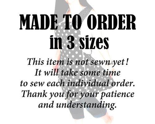 Mariposa Poppies Pinafore Apron with no ties, relaxed fit smock with pockets, fall colored apron