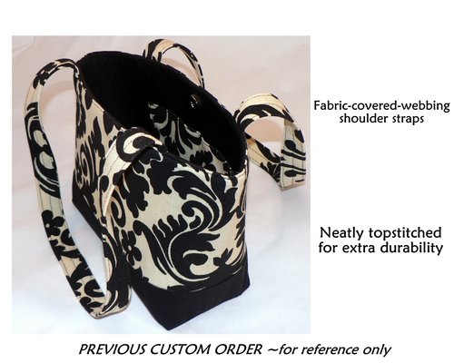 Customized made-to-order fabric purse, choose your own fabrics, choose magnetic snap or zipper closure, design a purse to suit you