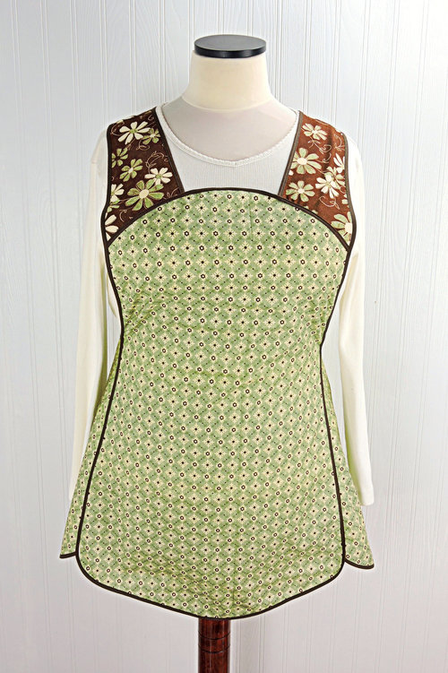 SHIPS FAST~ Grandma's House 50s Style Smock Apron, comfortable relaxed fit apron (H back style doesn't touch neck) last one fits L/XL