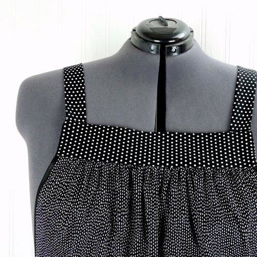 Larger Rooster SCRAPBUSTER Pinafore Apron with no ties, relaxed fit smock with pockets, farmhouse kitchen apron, ready to ship fits 3X/4X/5X