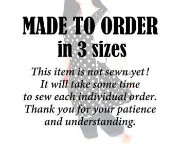 Custom Planned Pinafore Apron (choose your own cotton fabrics) relaxed fit smock with pockets, made-to-order XS to 5X