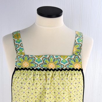 Vintage Paisley Pinafore Apron with no ties, relaxed fit smock with pockets fits L/XL/2X, Grandmacore kitchen, Ready to Ship