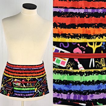 Art Box Multi-Pocket Apron with zipper money pocket for teachers, waitresses, daycare, 2 sizes made-to-order